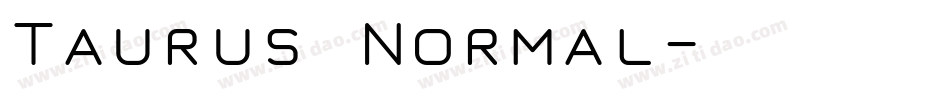 Taurus Normal字体转换